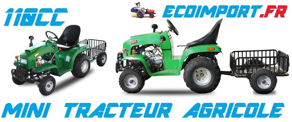 micro tracteur agricole mini petit tracteur 110cc pas cher